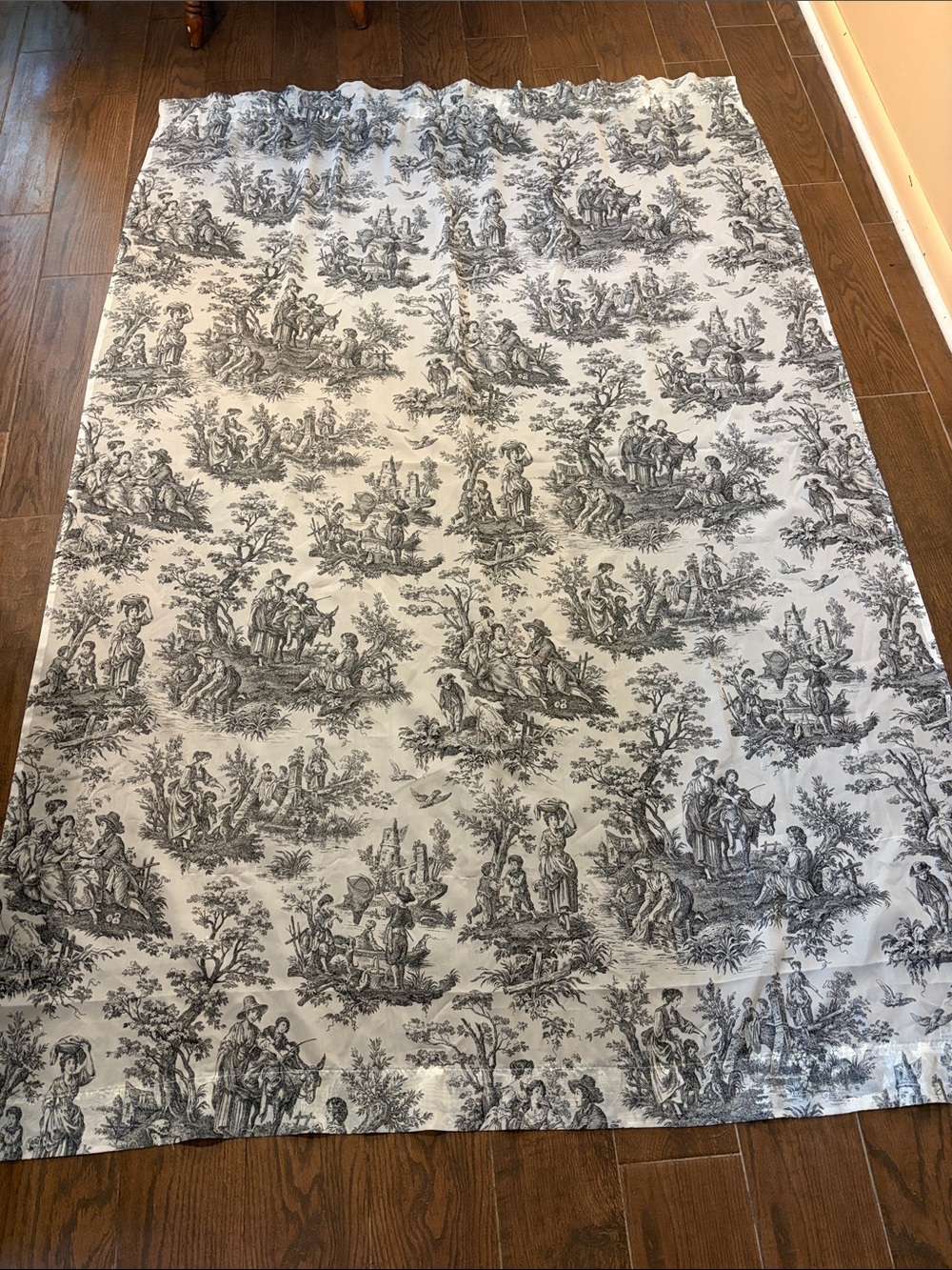 Vtg Waverly Country Life Toile Sheer Panels Pair-54x84. Rod. FSC Home Fashions - Picture 5 of 11